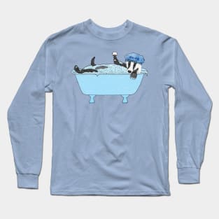 Bathing Badger Long Sleeve T-Shirt